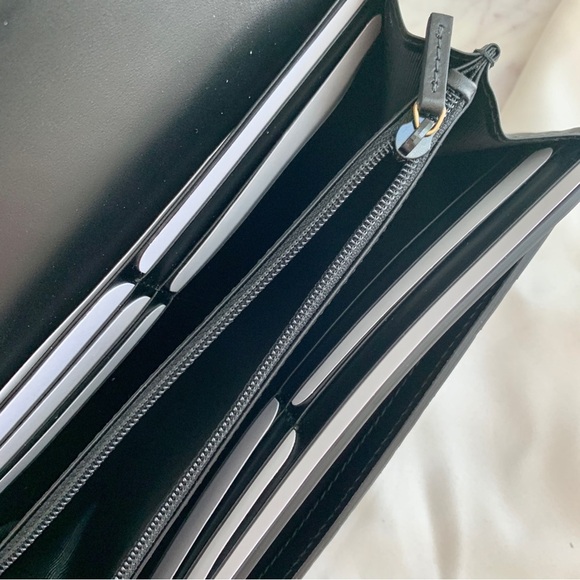 [🌟PRICE FIRM] GUCCI Cat Crystal Guccissima Monogram Logo Embossed Leather Wallet - Picture 10 of 16